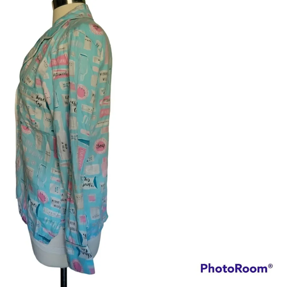 KATE SPADE DREAM A LITTLE DREAM PAJAMA TOP - S